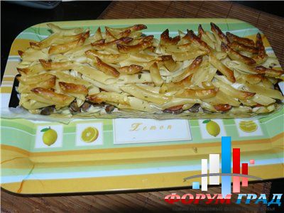 макаронная запеканка.