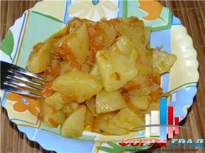 Тушёный картофель