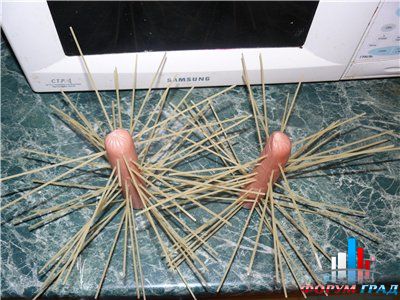 волосатые сосиски.