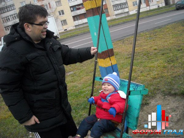 Федя с папой