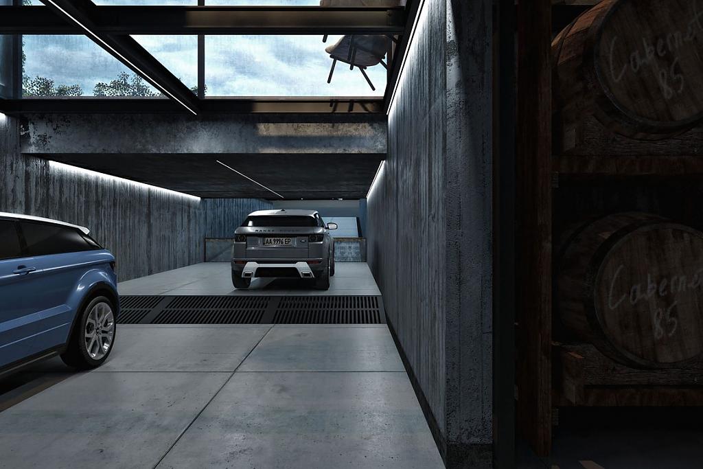 Da House от Igor Sirotov Architects одновременно служит крышей гаража