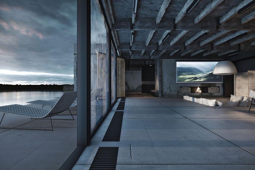 Da House от Igor Sirotov Architects одновременно служит крышей гаража