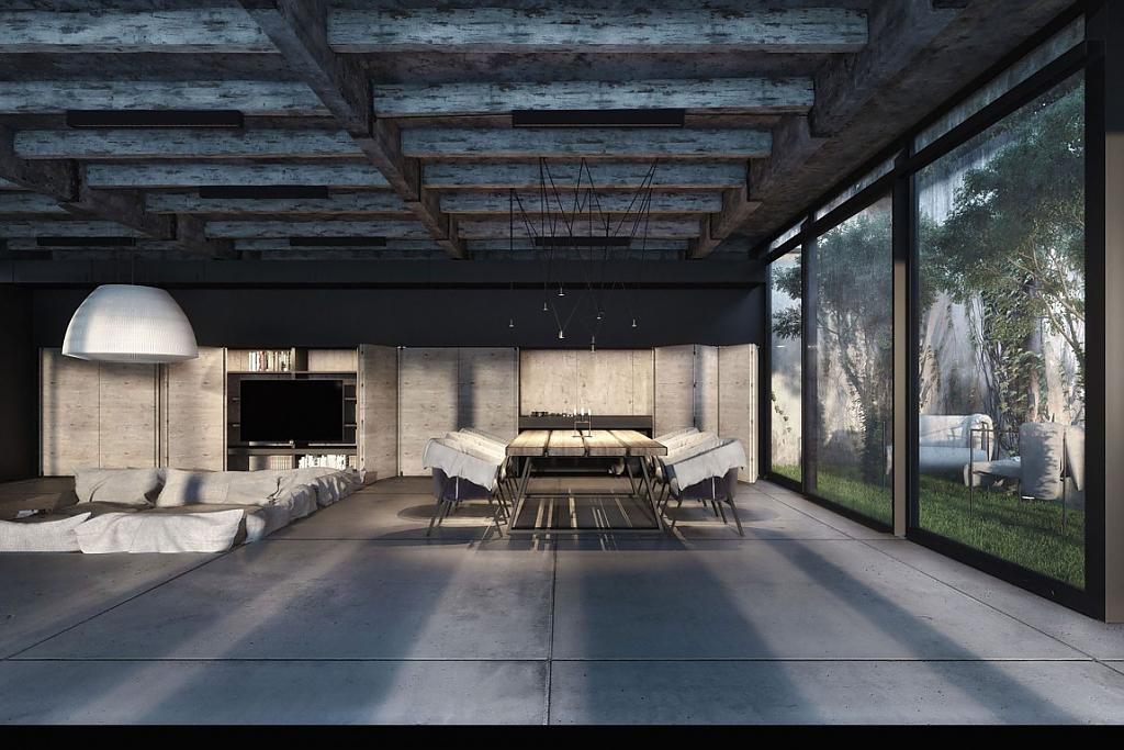 Da House от Igor Sirotov Architects одновременно служит крышей гаража
