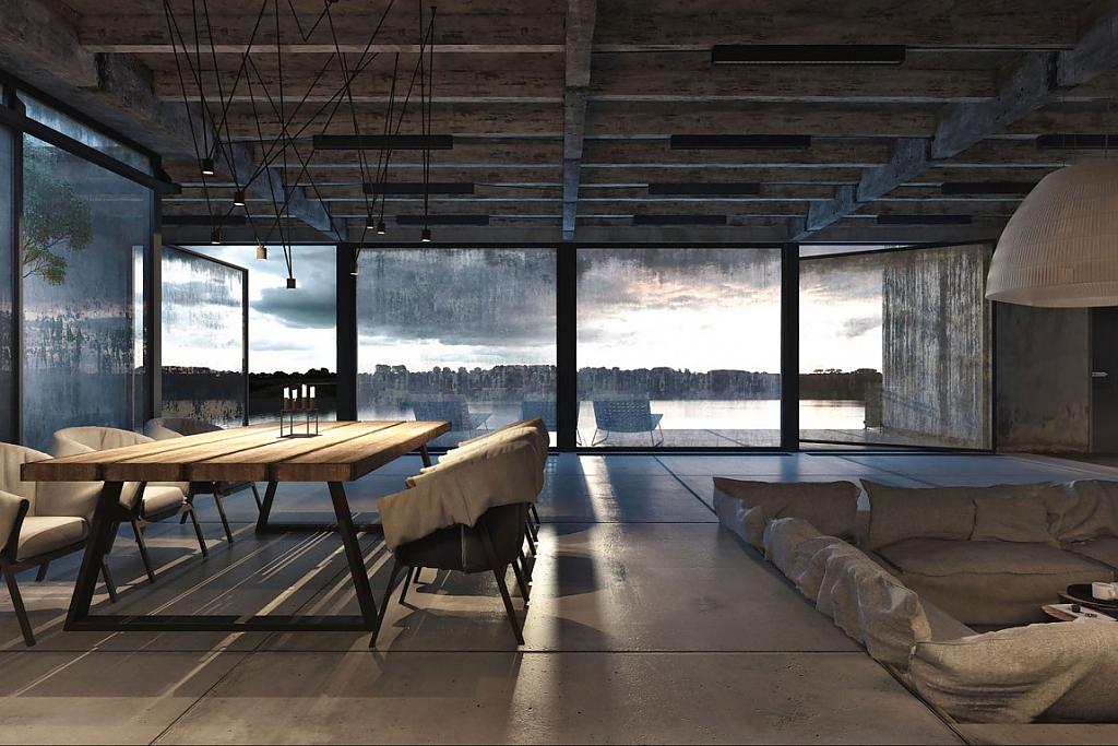 Da House от Igor Sirotov Architects одновременно служит крышей гаража