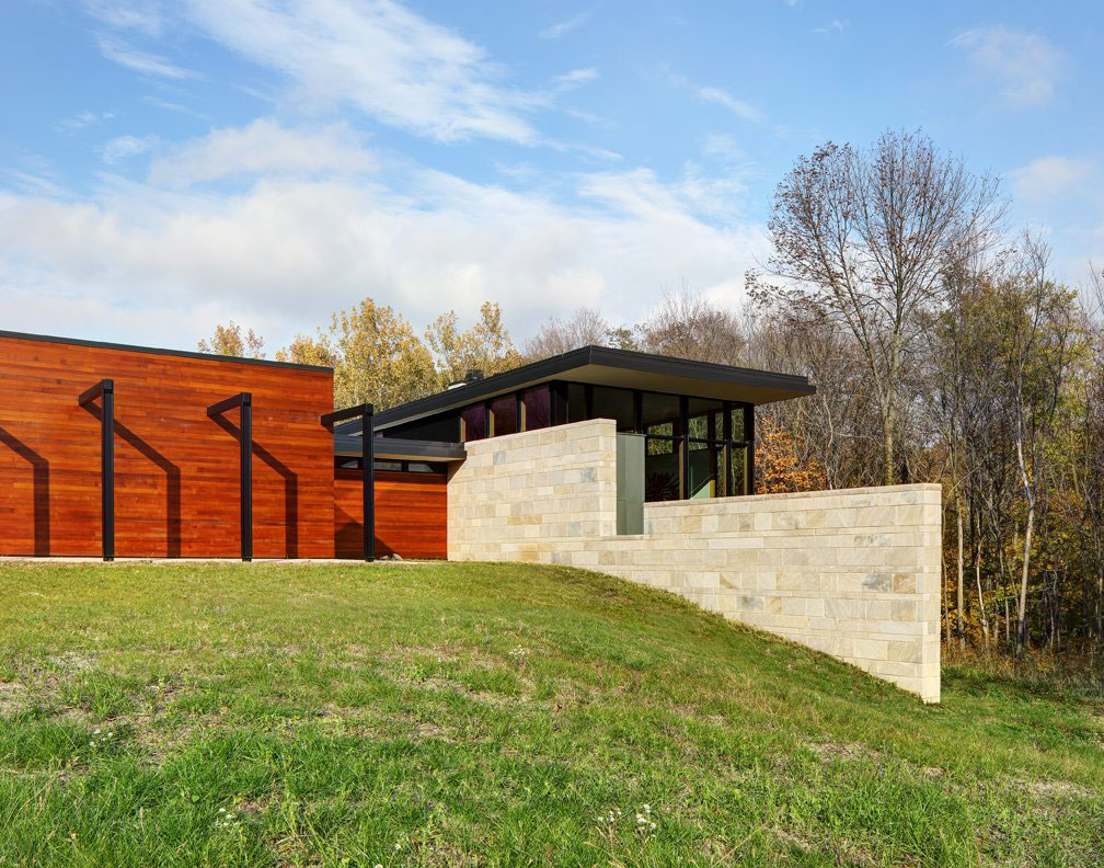 Дизайн интерьера дома Fieldstone House в Штате Висконсин, США