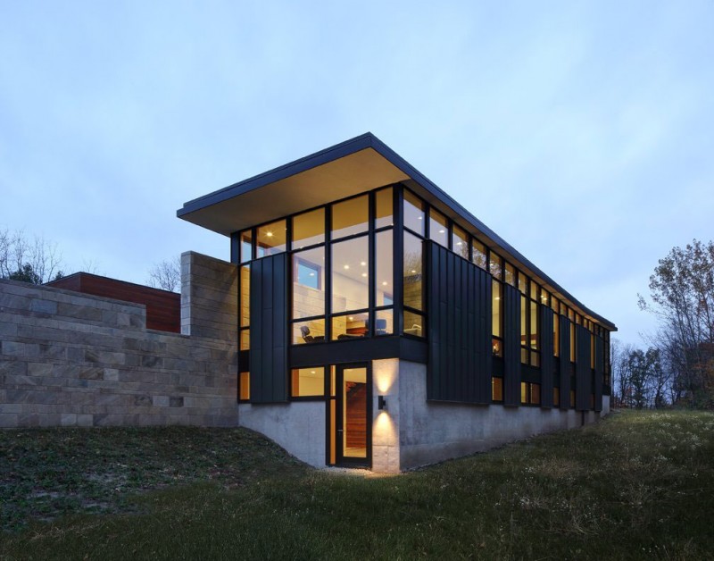Дизайн интерьера дома Fieldstone House в Штате Висконсин, США