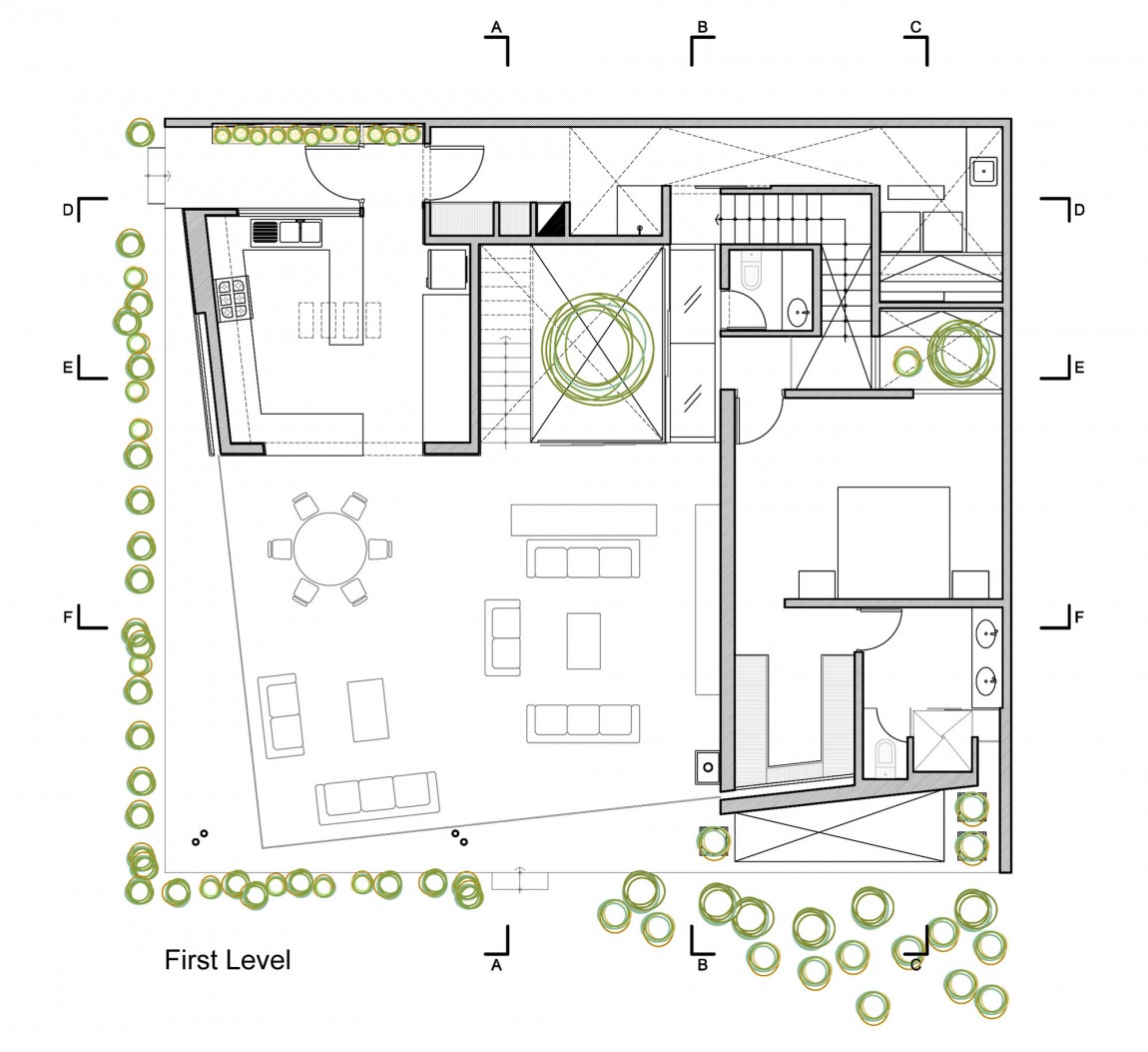 Воздушный дизайн интерьера Casa P12 в Peru