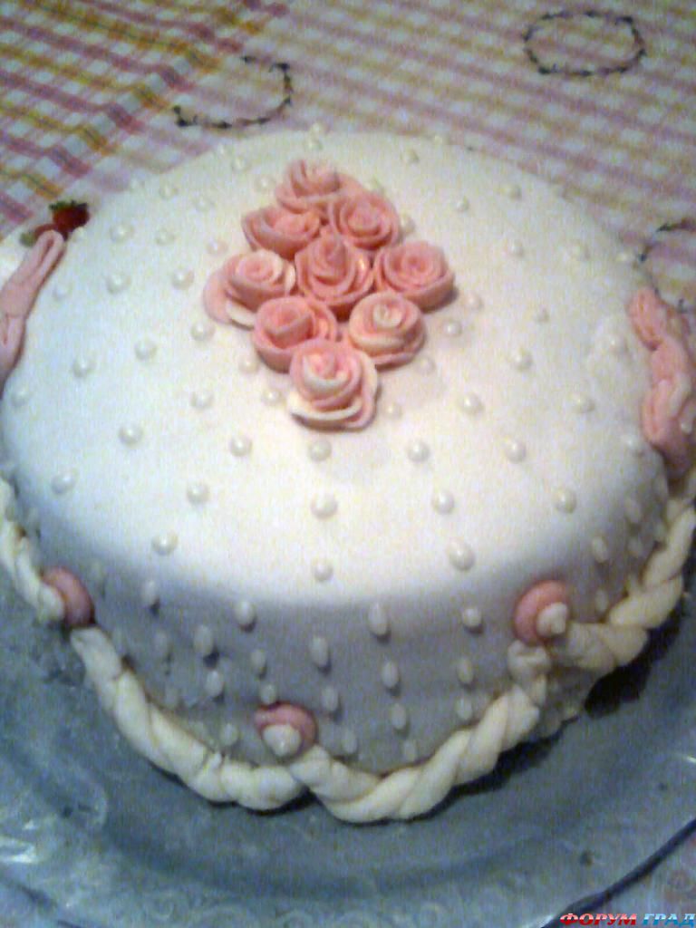 Торт Свадебный с розами
