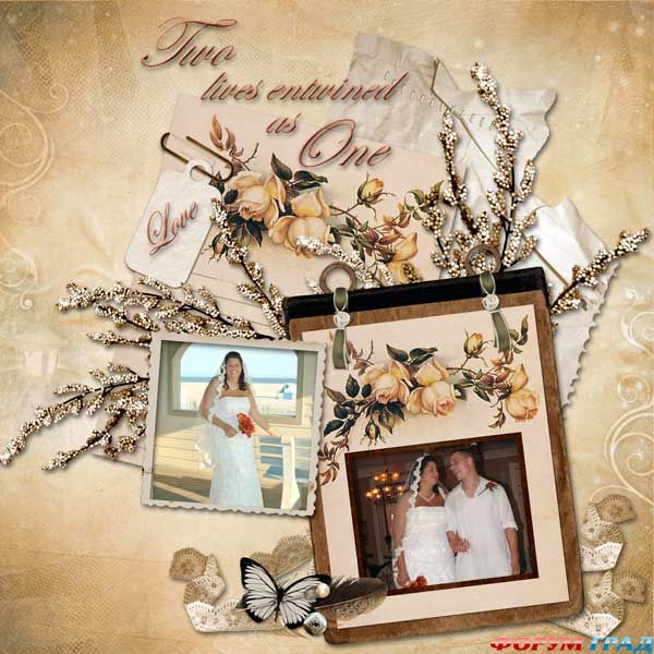 Свадебный скрап-набор. Rose Wedding
