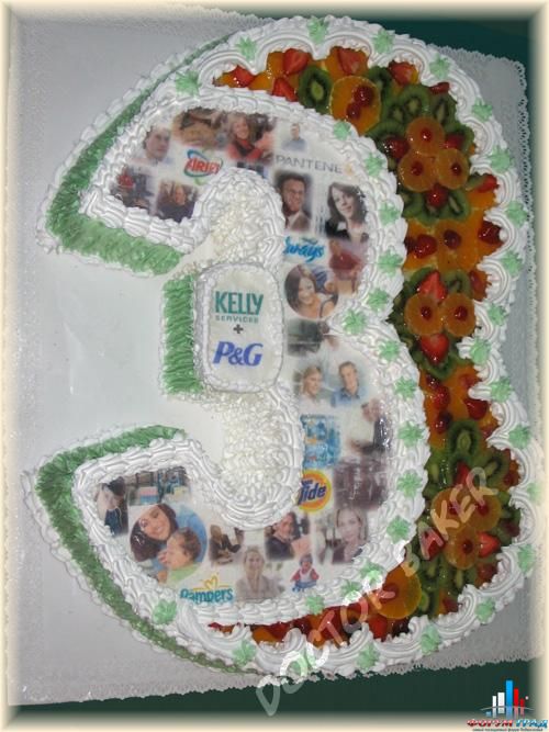 Торты в виде цифр