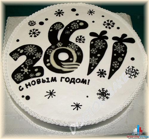 Торт с аппликацией