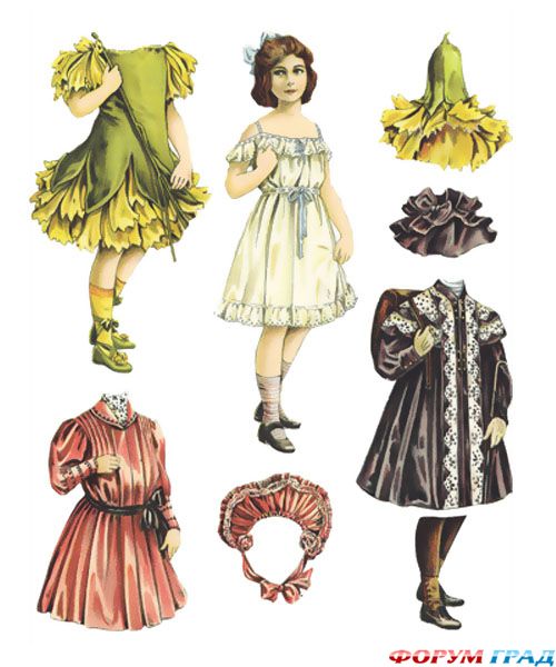 бумажные куклы для вырезания