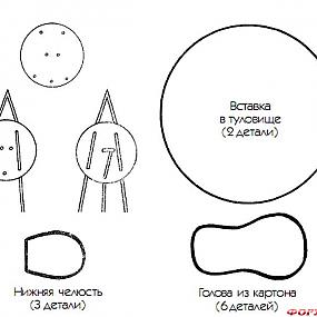 dragon patterns, выкройки драконов, выкройки динозавров