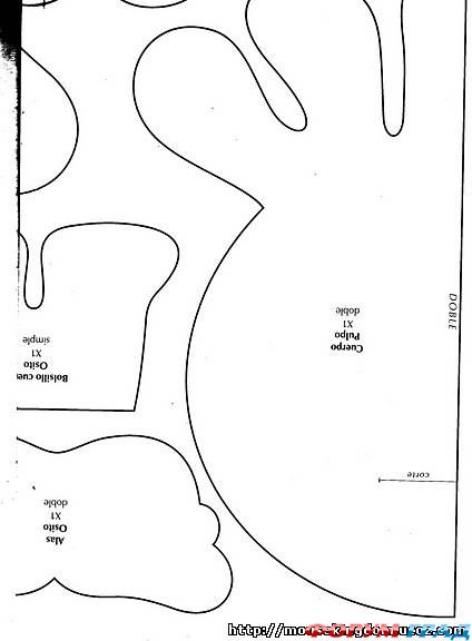 выкройки мягких игрушек, выкройки рыб и морских жителей
