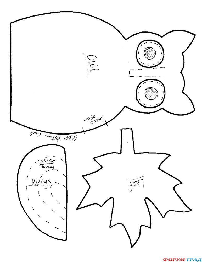 выкройки птиц