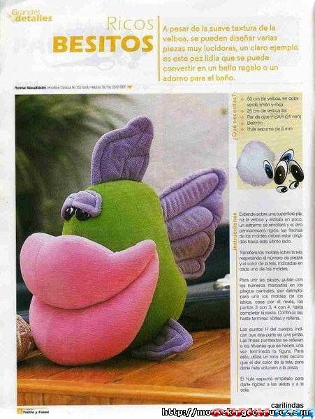 выкройки рыб и водных жителей