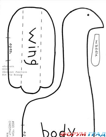 выкройки птиц