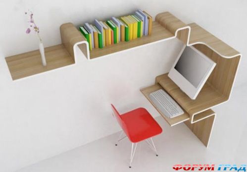 компьютерный стол, миниатюрное рабочее место