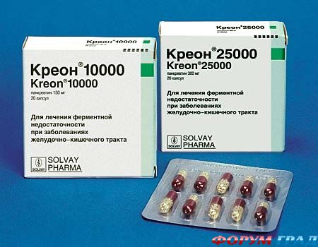 ферментные препараты, креон