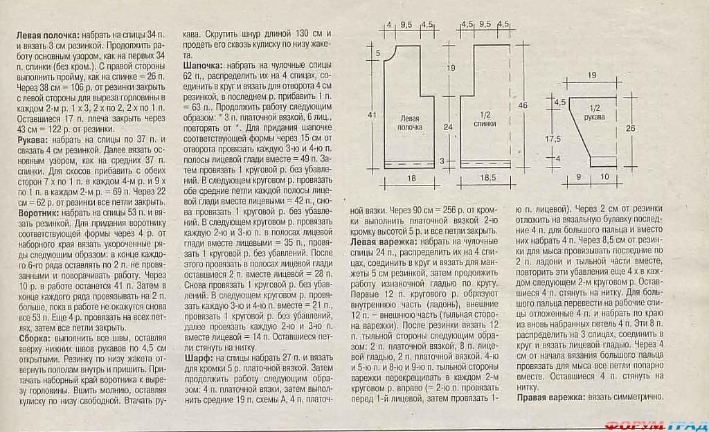вязаный жакет