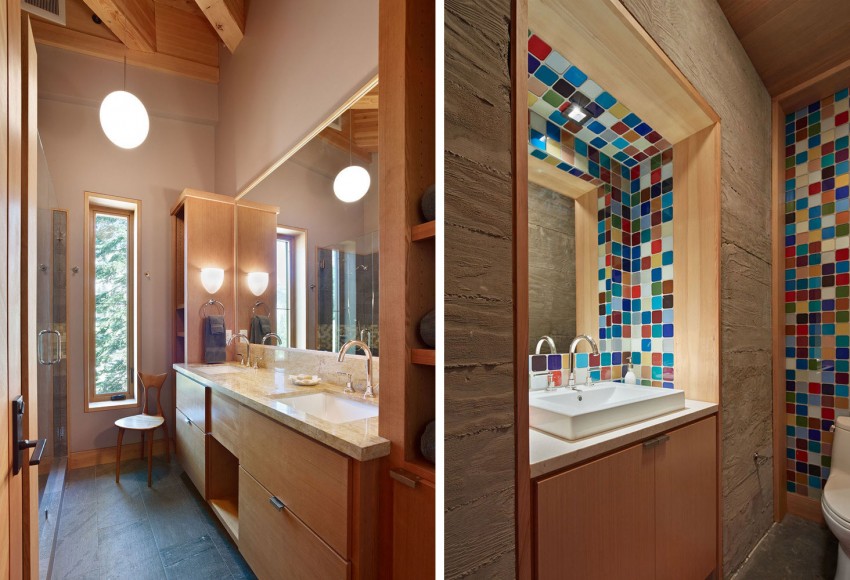 Дизайн интерьера ванной комнаты от Mt. Lincoln Construction & BCV Architects