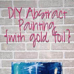 diy-abstract-painting-gold-foil-1