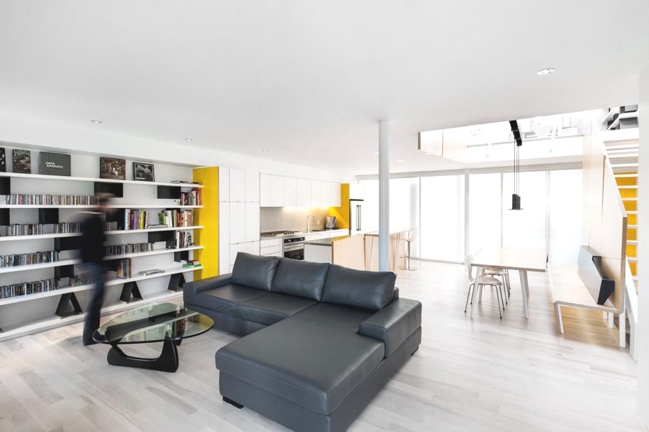 Интерьер дома - проект Lajeunesse Residence от разработчиков naturehumaine в Монреале, Канада