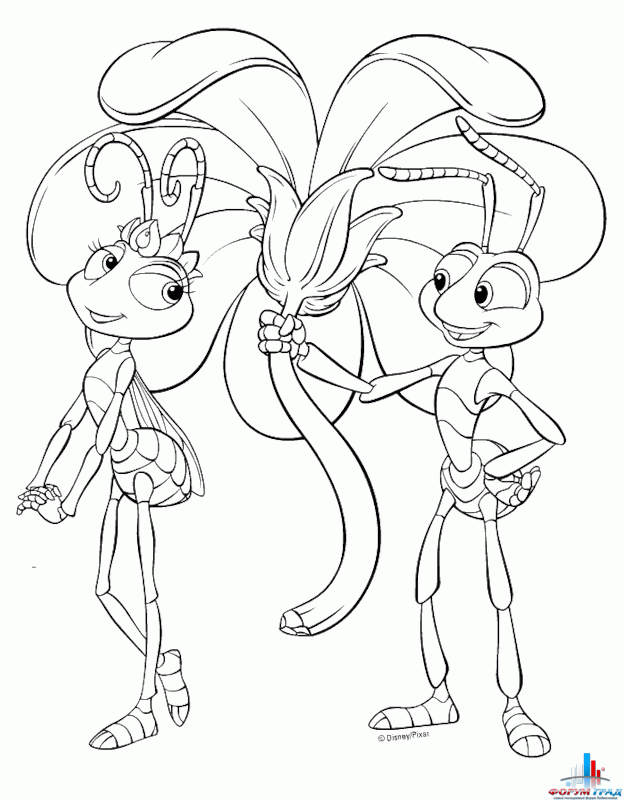 Раскраска к 8 марта