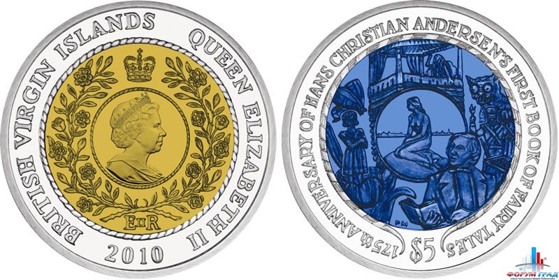Монета Ганс Христиан Андерсен