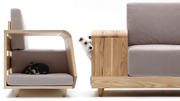 Современный мягкий диванчик с домиком для вашей собачки