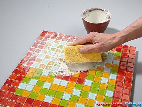 Поднос с мозаикой