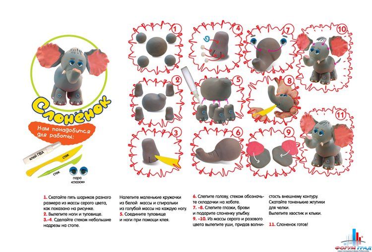 Поделки из пластилина