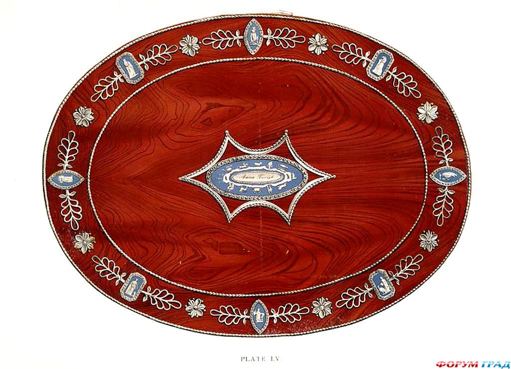 an oval rosewood box 1790