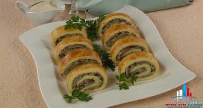 Рулет с грибами