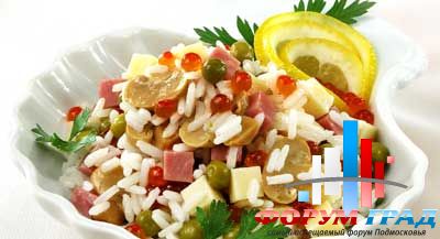 Салат с икрой