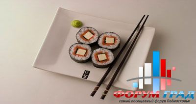 Роллы с сыром и лососем