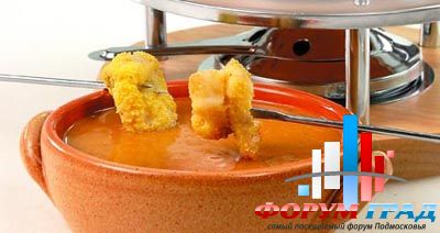 Фондю с арахисовым соусом