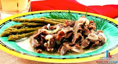 Куриные желудки по-корейски