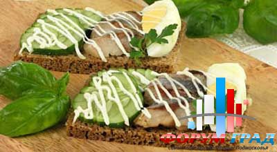 Бутерброд с сельдью