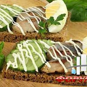 Бутерброд с сельдью