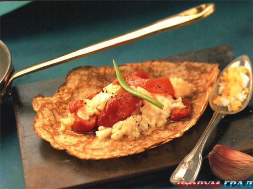 блинчики фаршированными яйцами