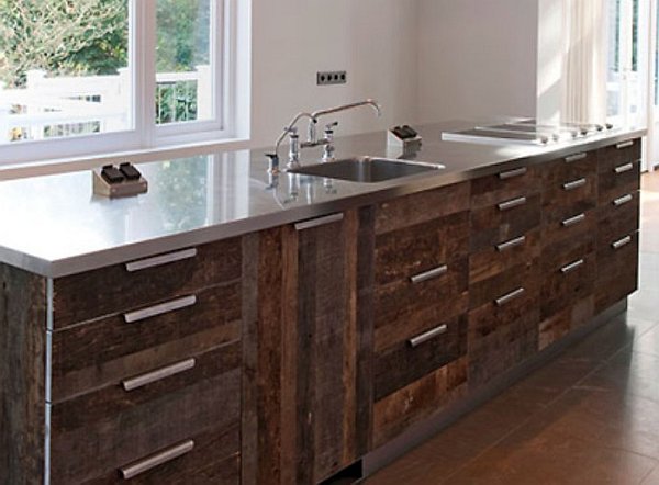 old-wood-cabinets-in-the-kitchen