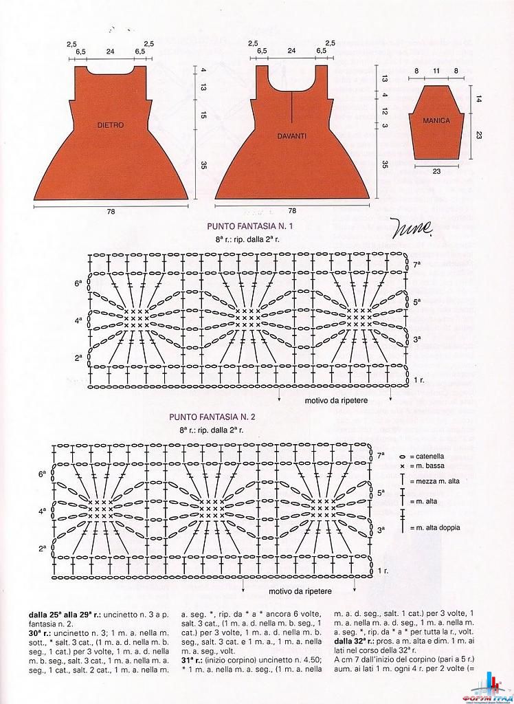 Женская туника крючком