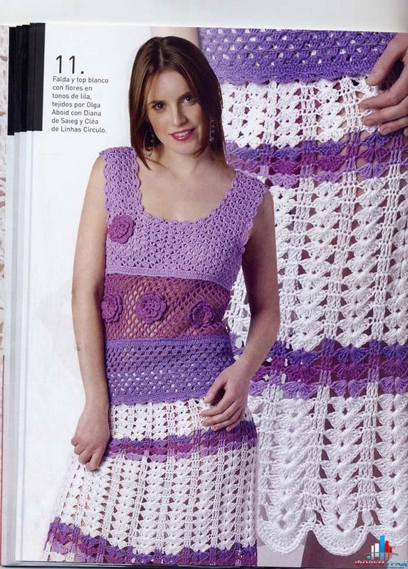 Женские юбки крючком