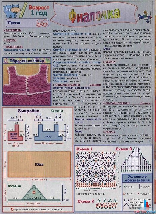 Сарафан фиалочка