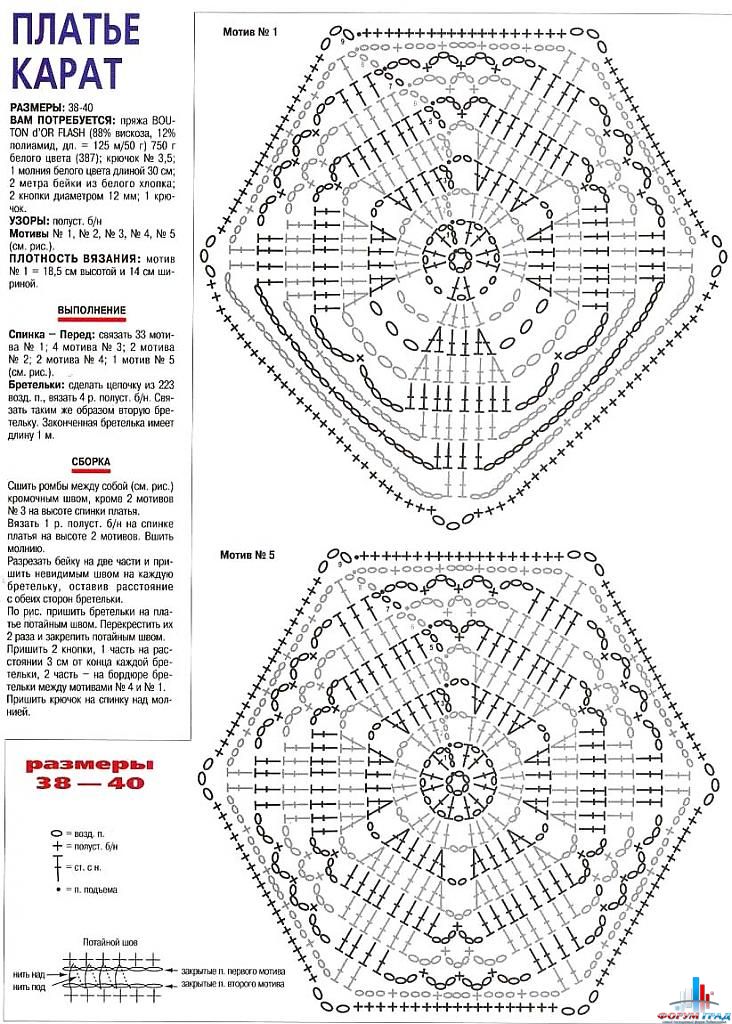 Сарафан Карат крючком