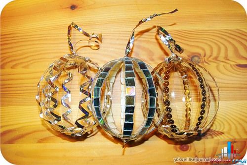 Новогодние игрушки из пластиковых бутылок