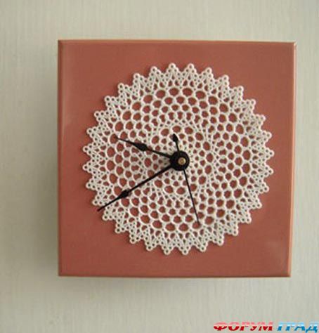 Вязаные часы