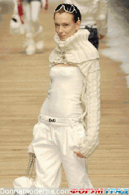 Вязаные модели с подиума