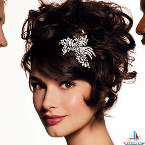 Свадебные прически для коротких волос